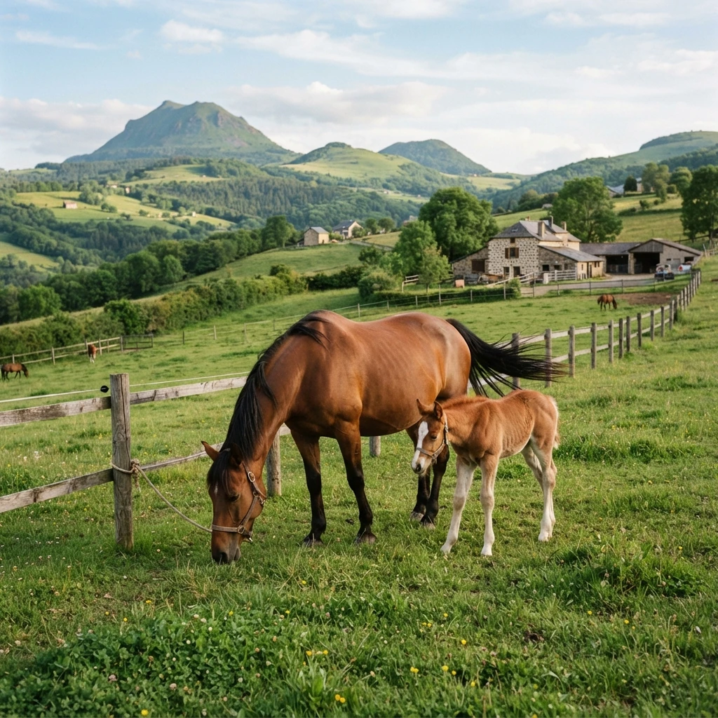 Élevage de chevaux au ECURIE DES BERGERS, Lapalisse