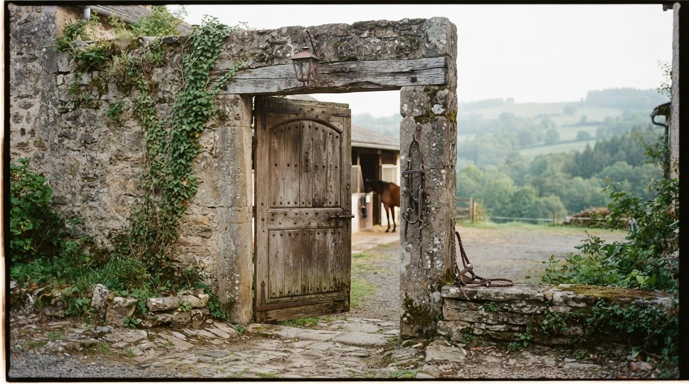 Entrée du ECURIE DES BERGERS, centre équestre à Lapalisse